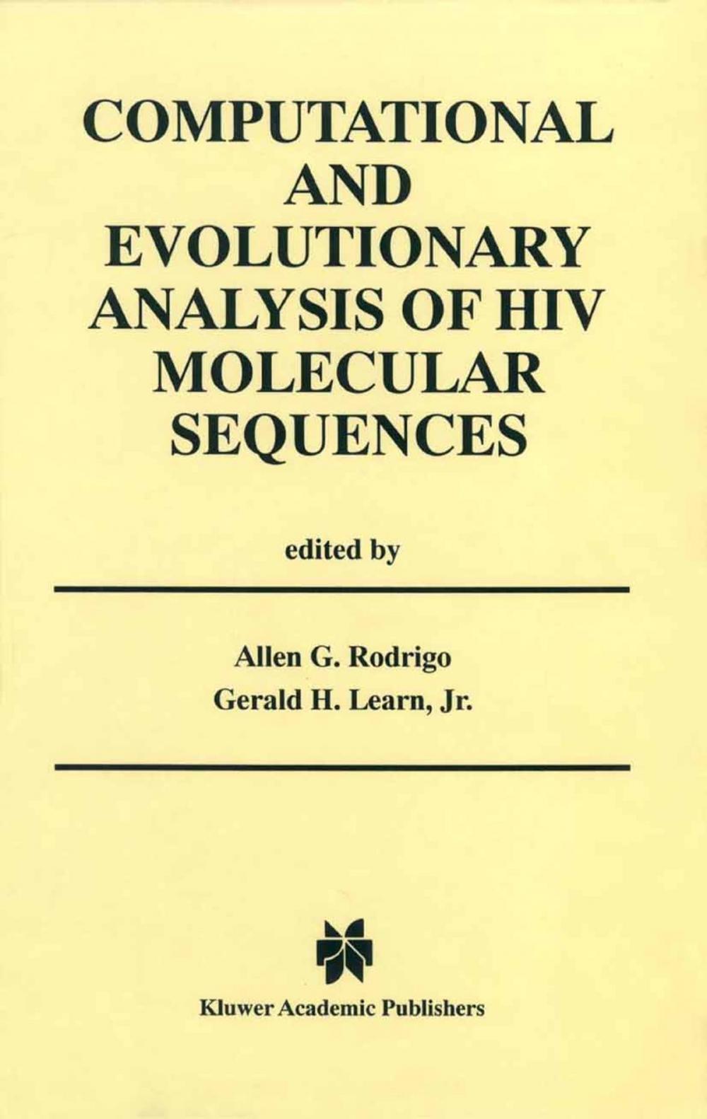 Big bigCover of Computational and Evolutionary Analysis of HIV Molecular Sequences