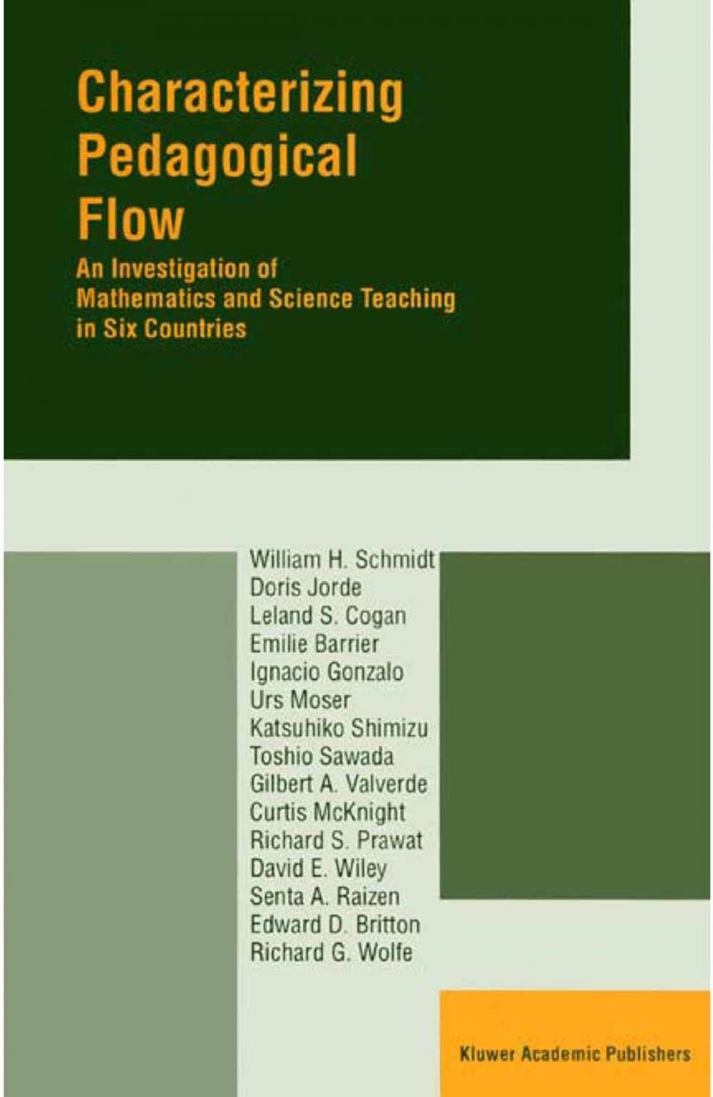 Big bigCover of Characterizing Pedagogical Flow