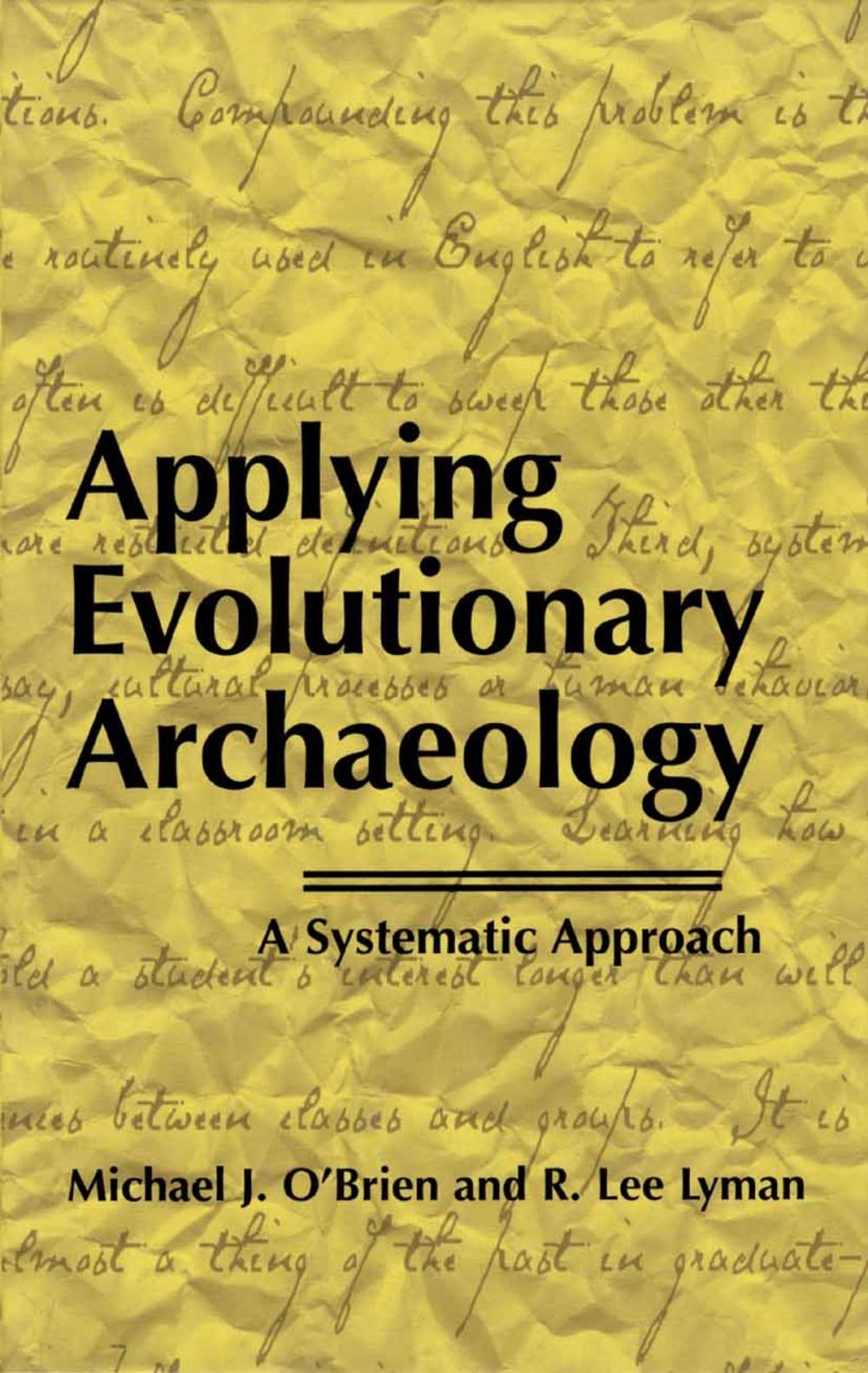 Big bigCover of Applying Evolutionary Archaeology