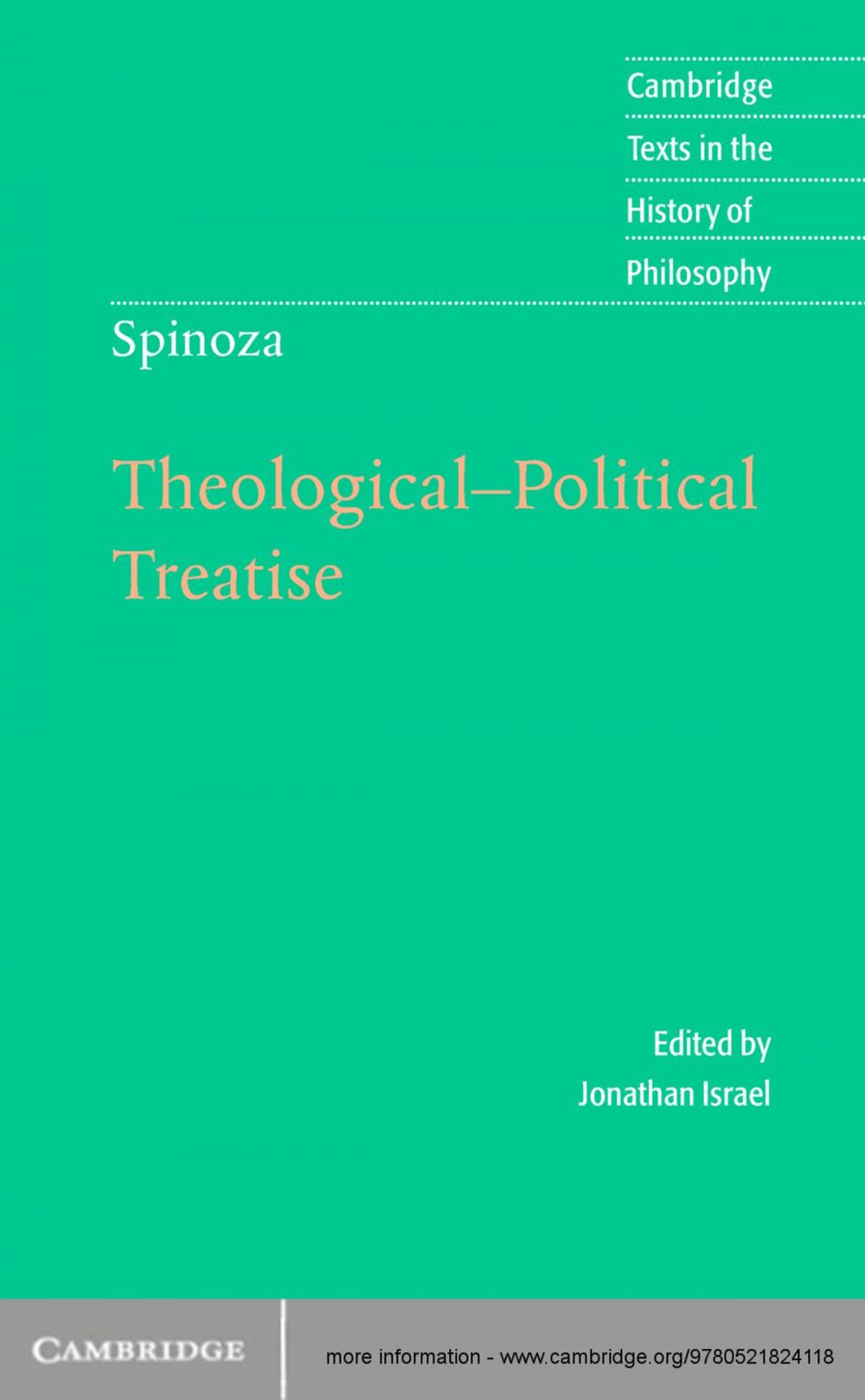 Big bigCover of Spinoza: Theological-Political Treatise