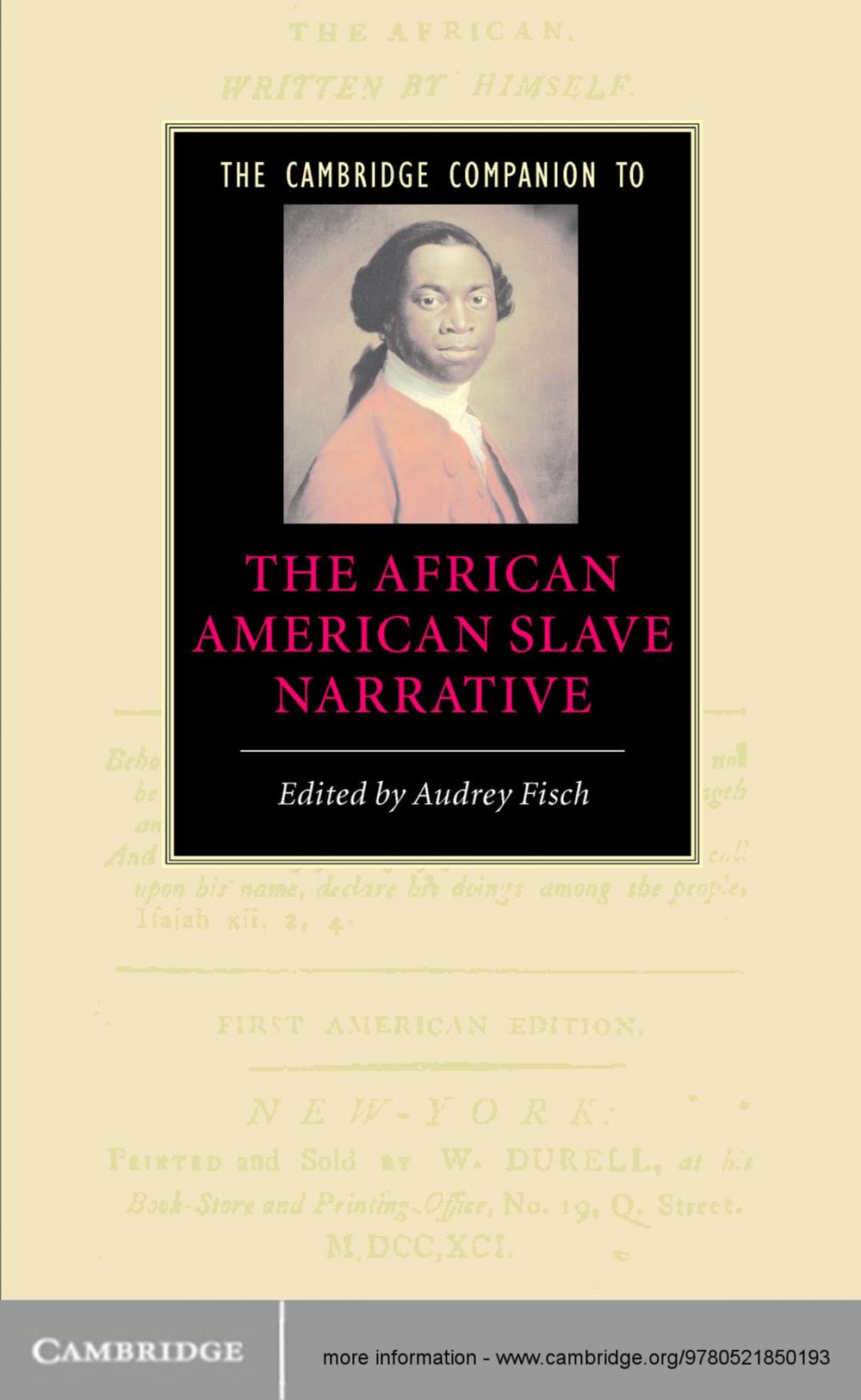 Big bigCover of The Cambridge Companion to the African American Slave Narrative