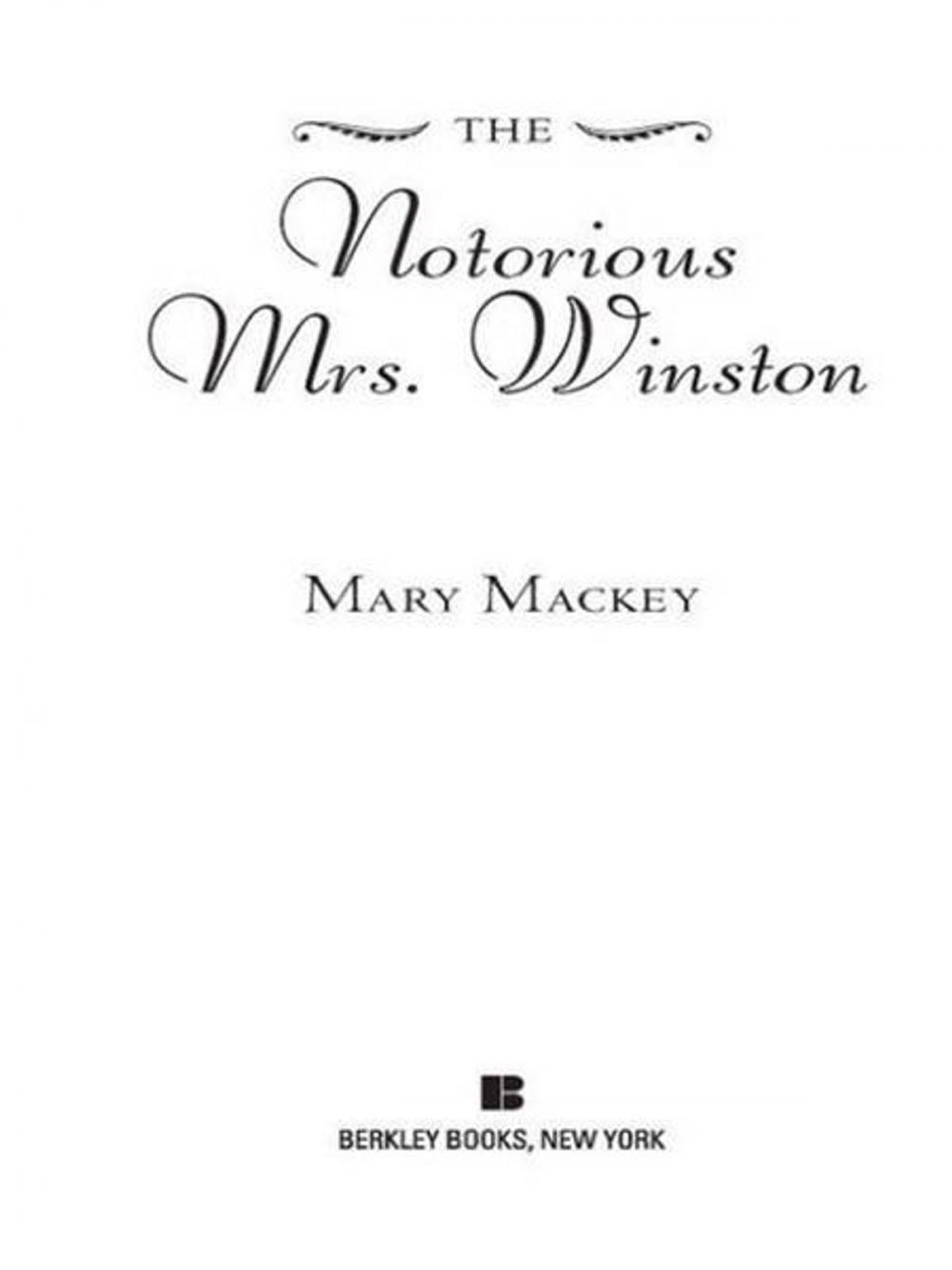 Big bigCover of The Notorious Mrs. Winston