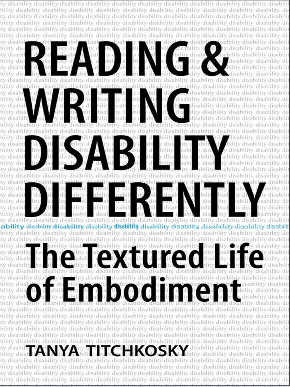 Big bigCover of Reading and Writing Disability Differently