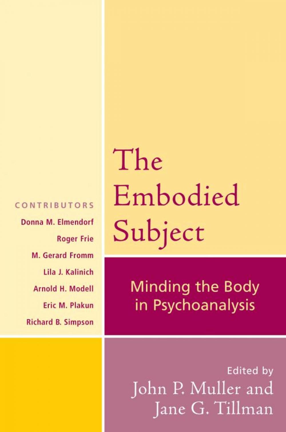 Big bigCover of The Embodied Subject