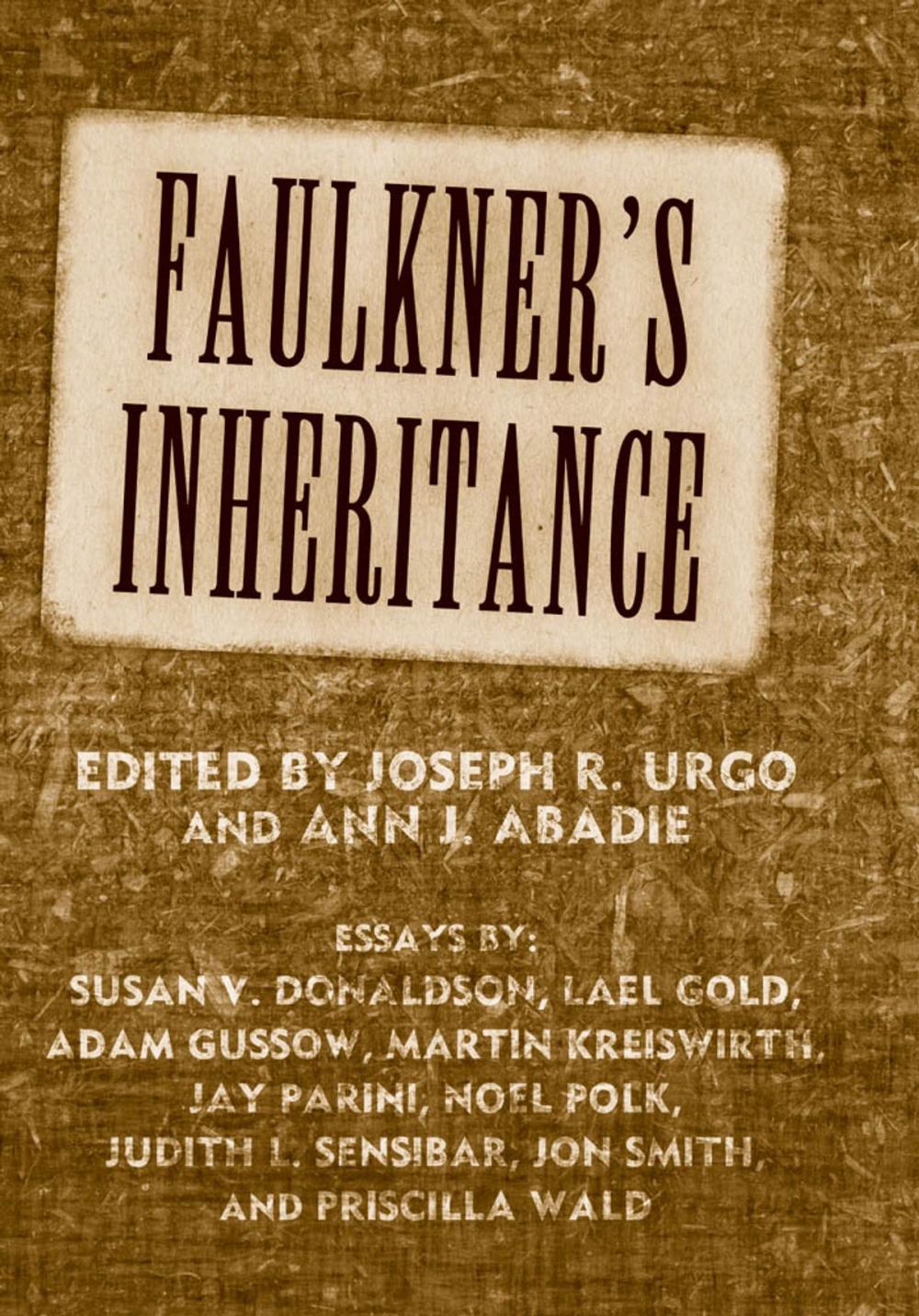 Big bigCover of Faulkner's Inheritance