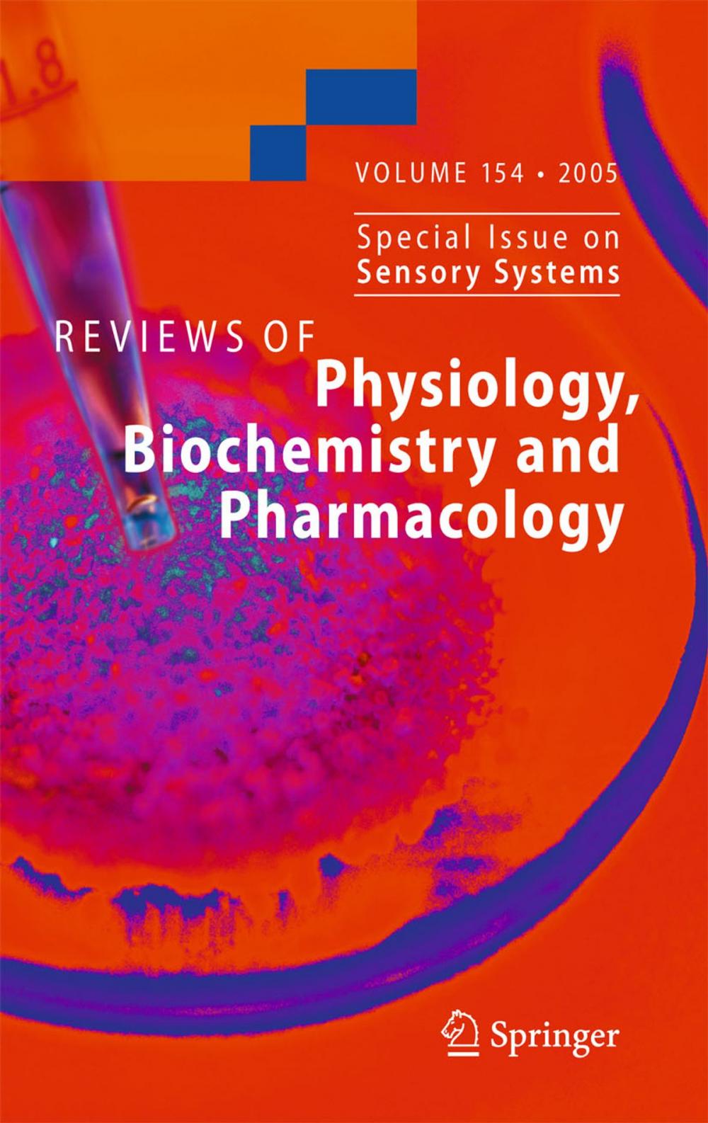 Big bigCover of Reviews of Physiology, Biochemistry and Pharmacology 154