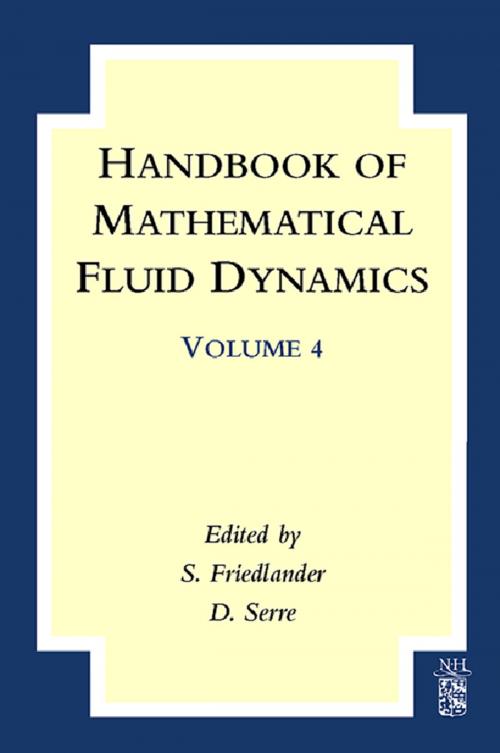 Cover of the book Handbook of Mathematical Fluid Dynamics by , Elsevier Science