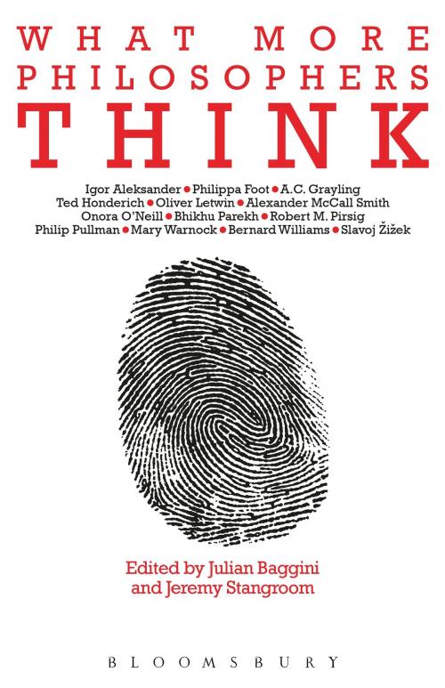 Cover of the book What More Philosophers Think by , Bloomsbury Publishing