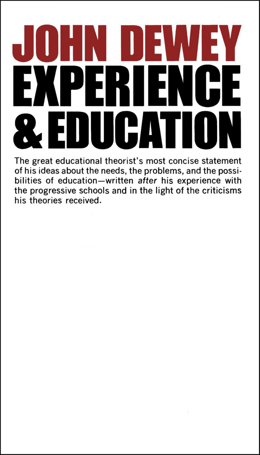 Big bigCover of Experience And Education