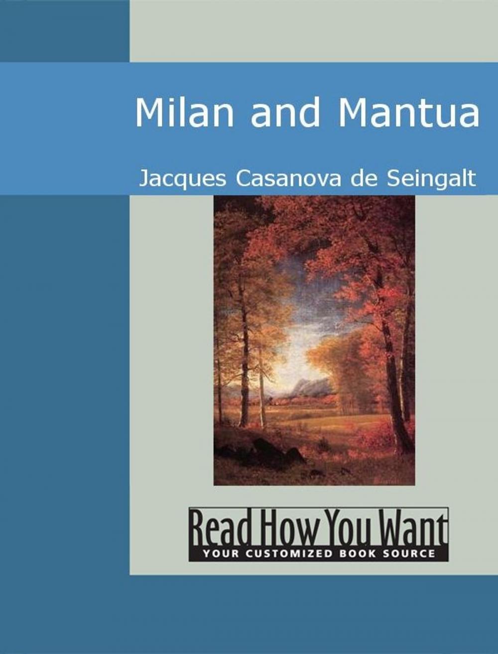 Big bigCover of Milan And Mantua