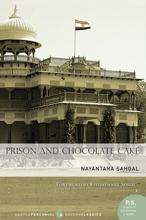 Cover of the book Prison and Chocolate Cake by Nayantara Sahgal, HarperCollins Publishers India