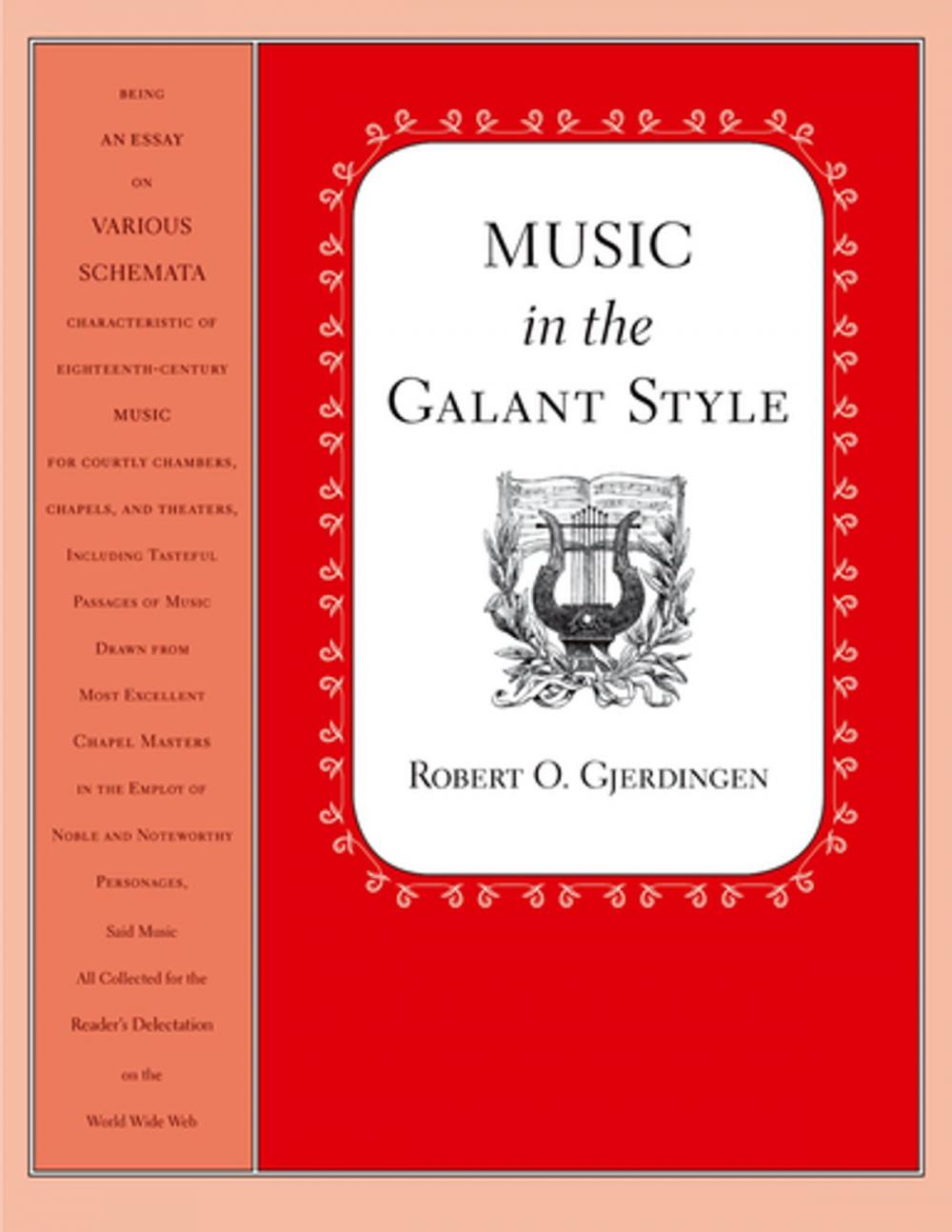 Big bigCover of Music in the Galant Style