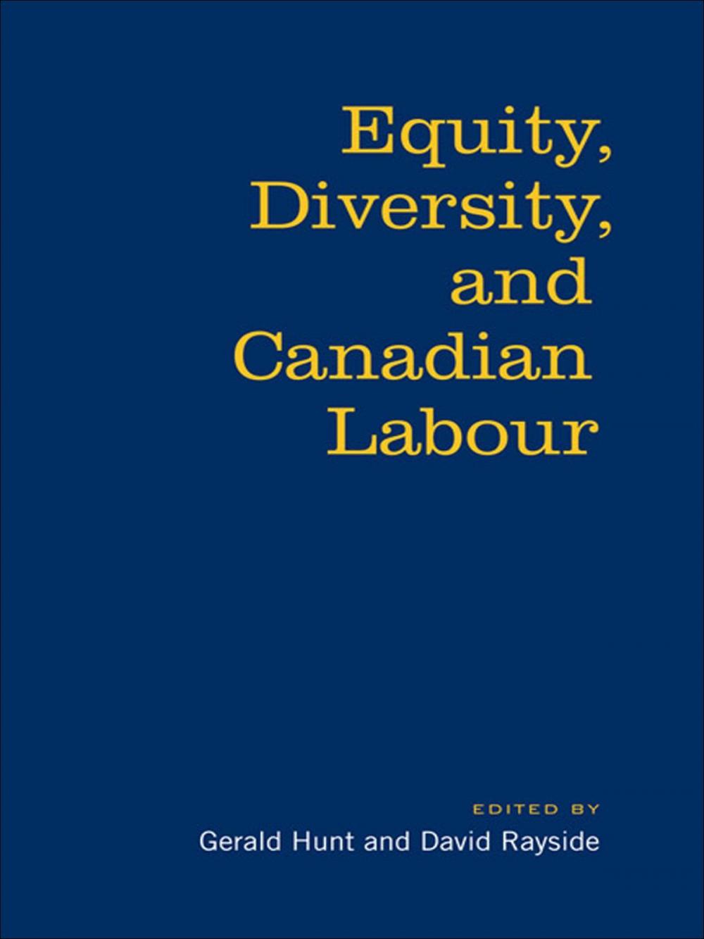 Big bigCover of Equity, Diversity & Canadian Labour