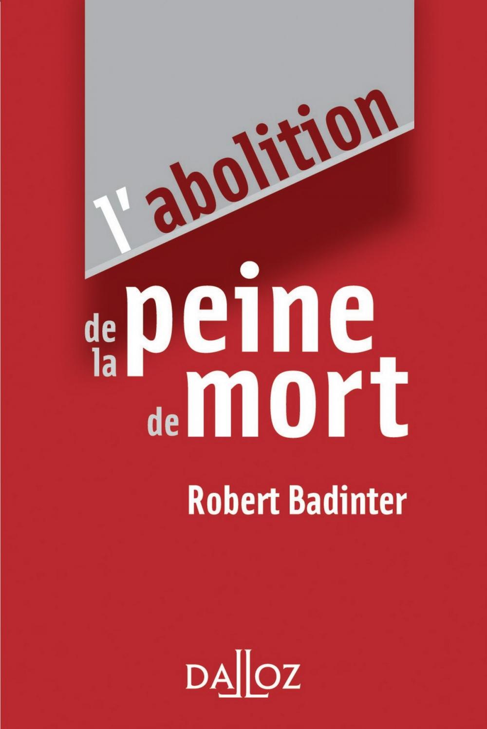 Big bigCover of L'abolition de la peine de mort