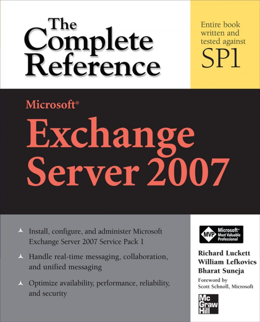 Big bigCover of Microsoft Exchange Server 2007: The Complete Reference