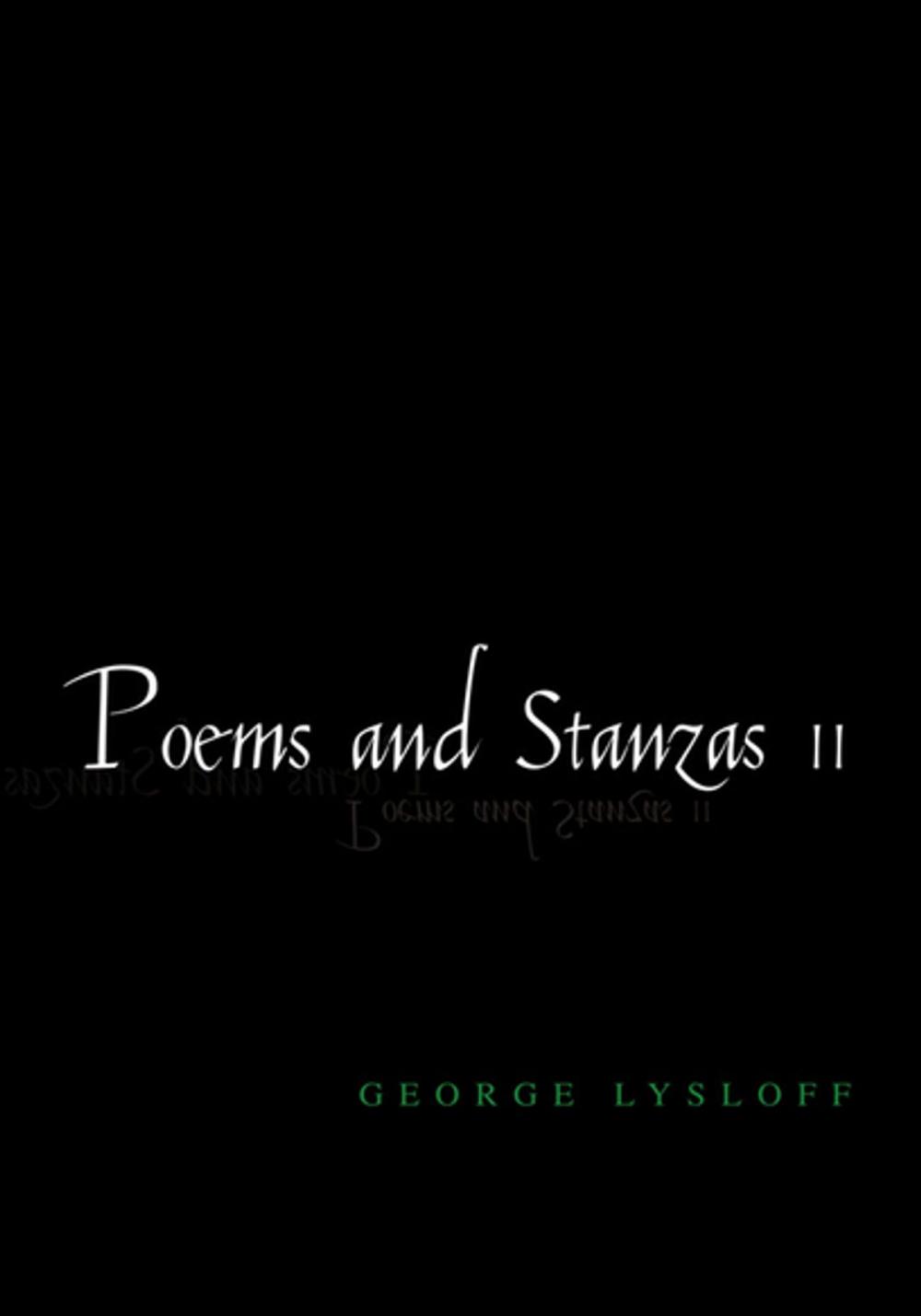 Big bigCover of Poems and Stanzas Ii