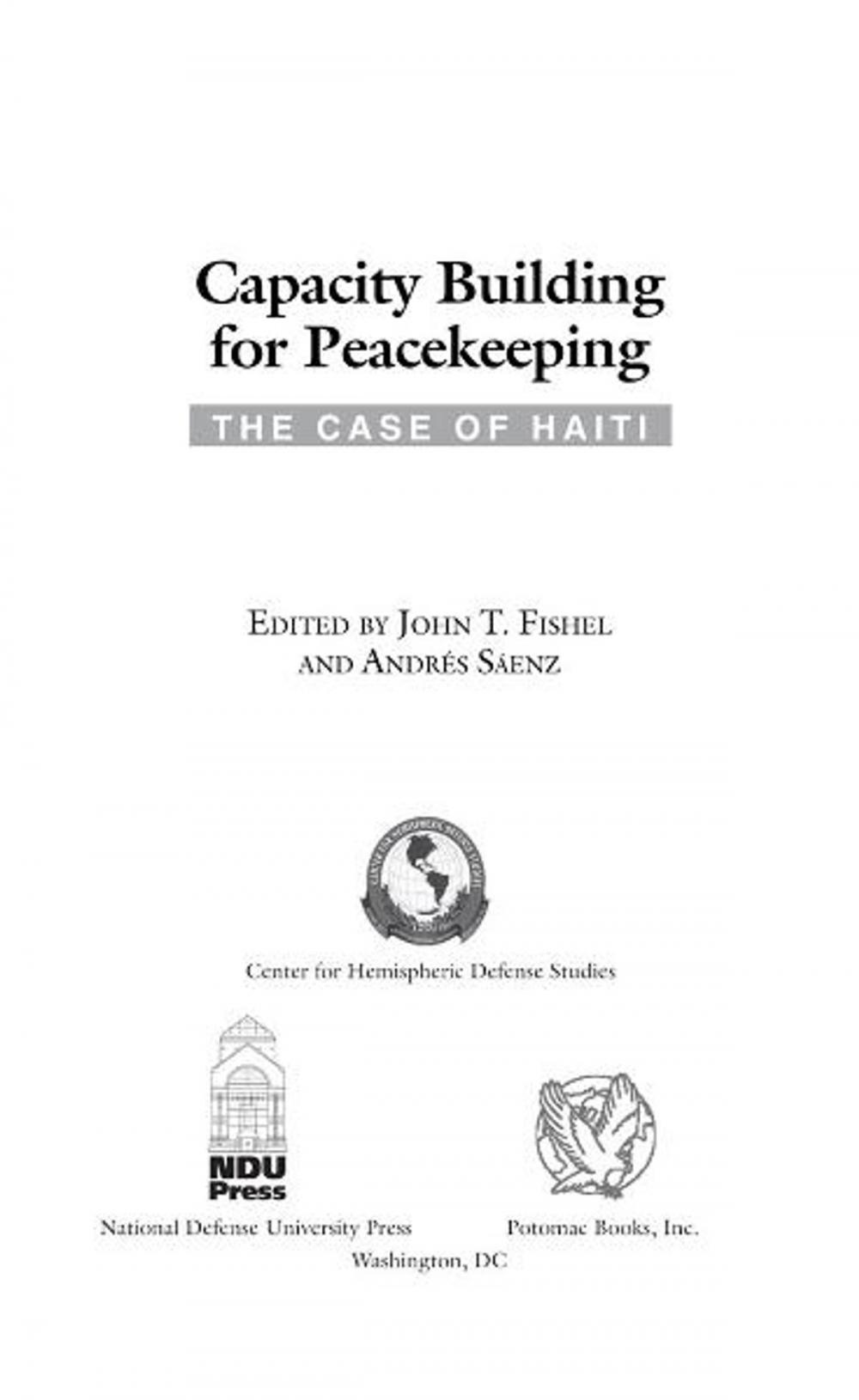 Big bigCover of Capacity Building for Peacekeeping