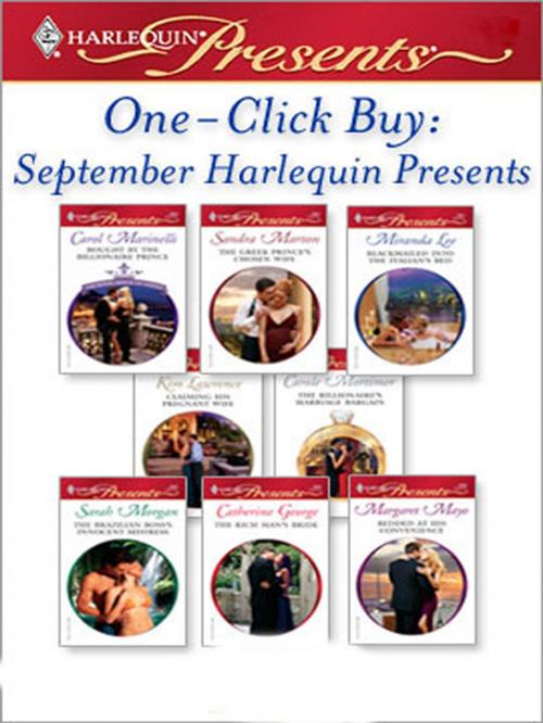 Cover of the book One-Click Buy: September Harlequin Presents by Carol Marinelli, Sandra Marton, Miranda Lee, Kim Lawrence, Carole Mortimer, Sarah Morgan, Catherine George, Margaret Mayo, Harlequin