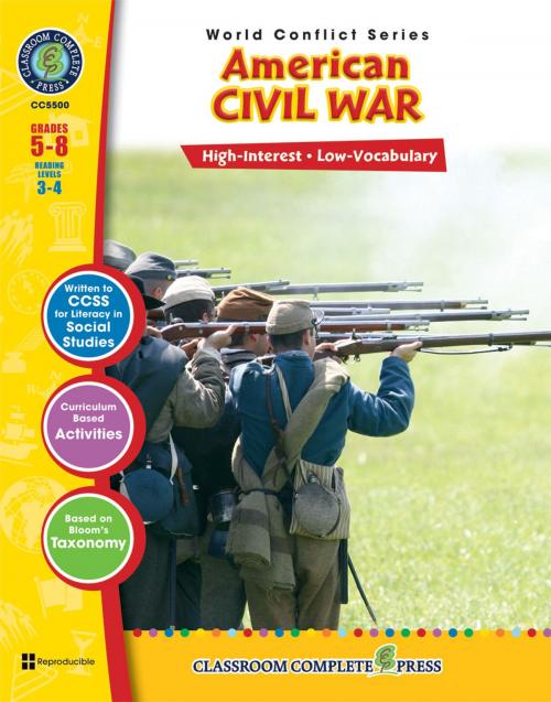 Cover of the book American Civil War Gr. 5-8 by Deborah Thompson, Classroom Complete Press Ltd