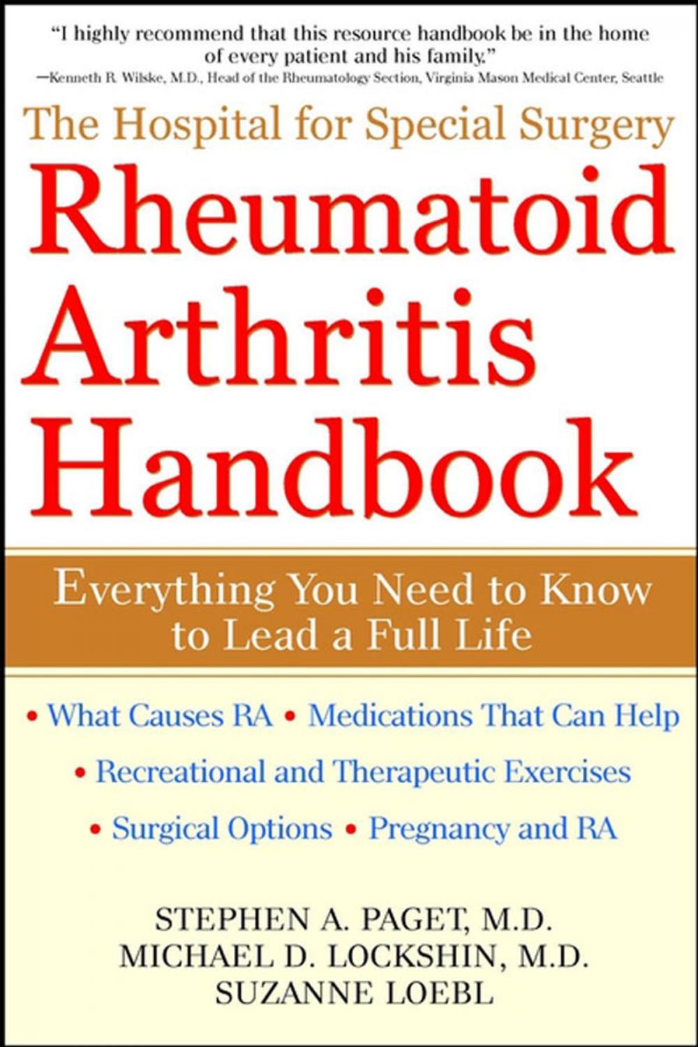 Big bigCover of The Hospital for Special Surgery Rheumatoid Arthritis Handbook