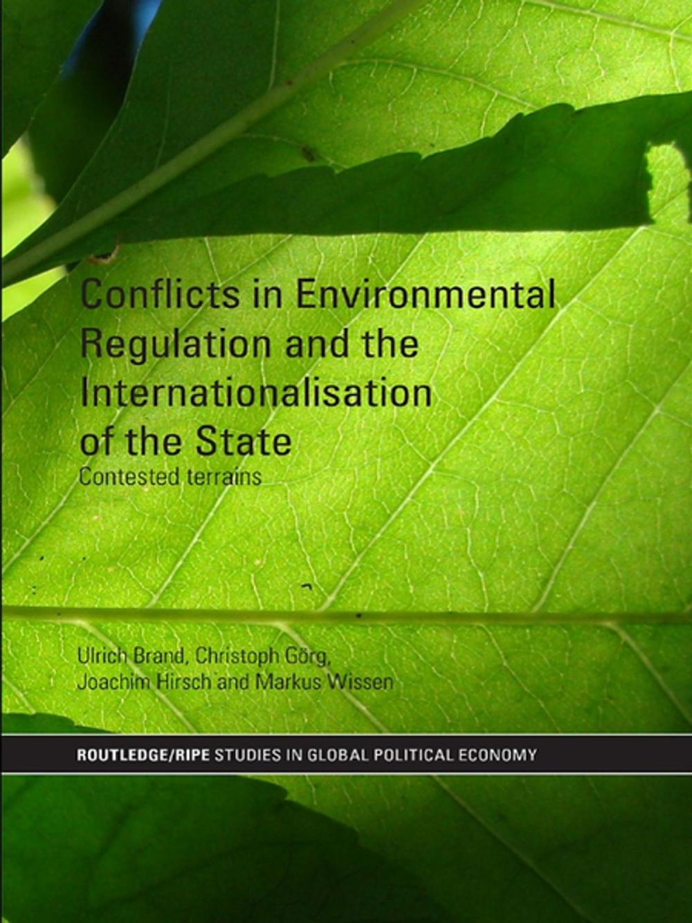 Big bigCover of Conflicts in Environmental Regulation and the Internationalisation of the State