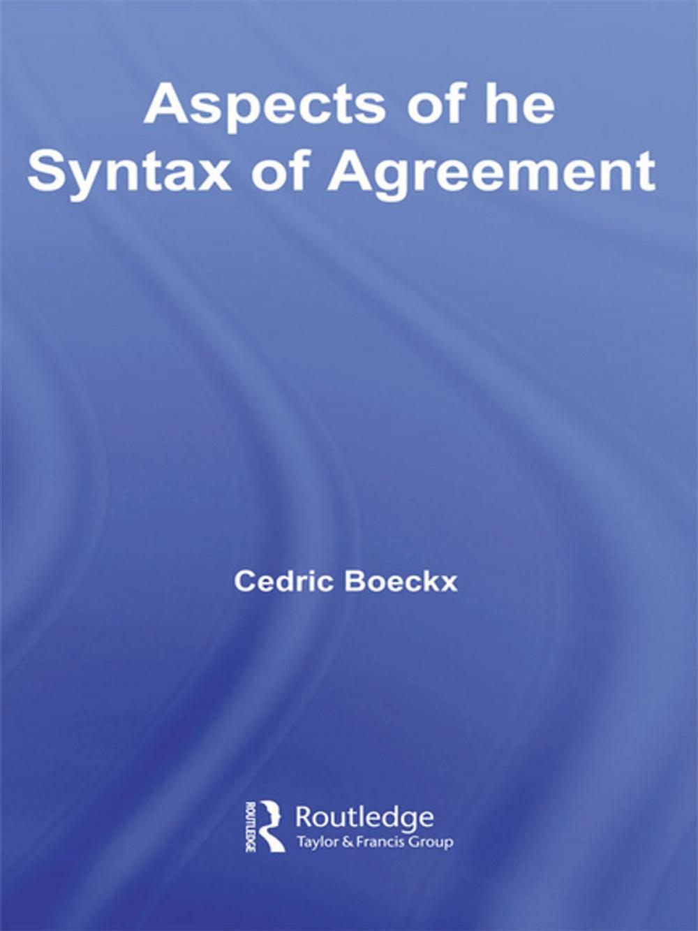 Big bigCover of Aspects of the Syntax of Agreement