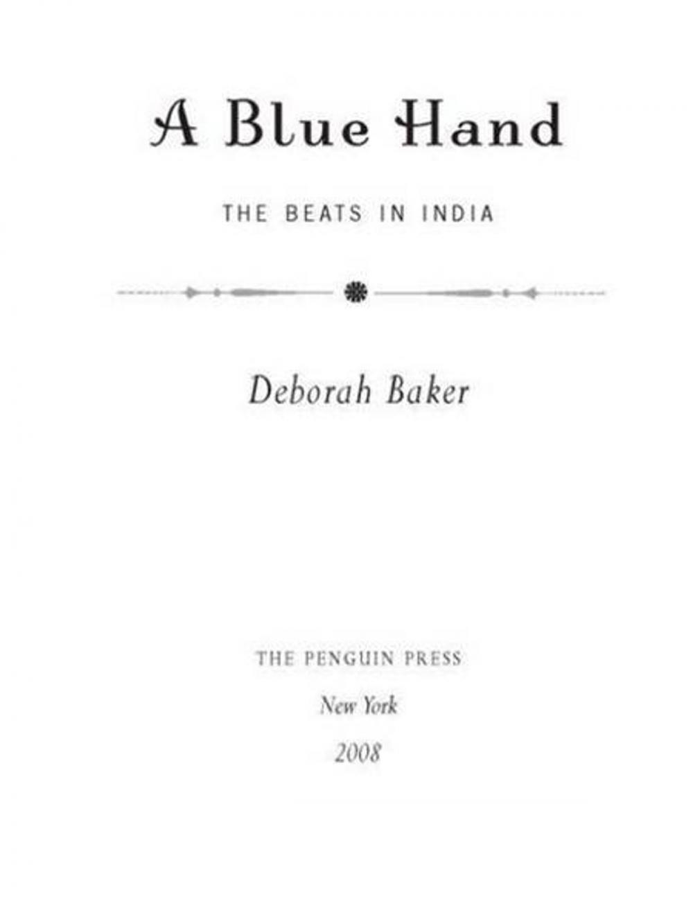 Big bigCover of A Blue Hand