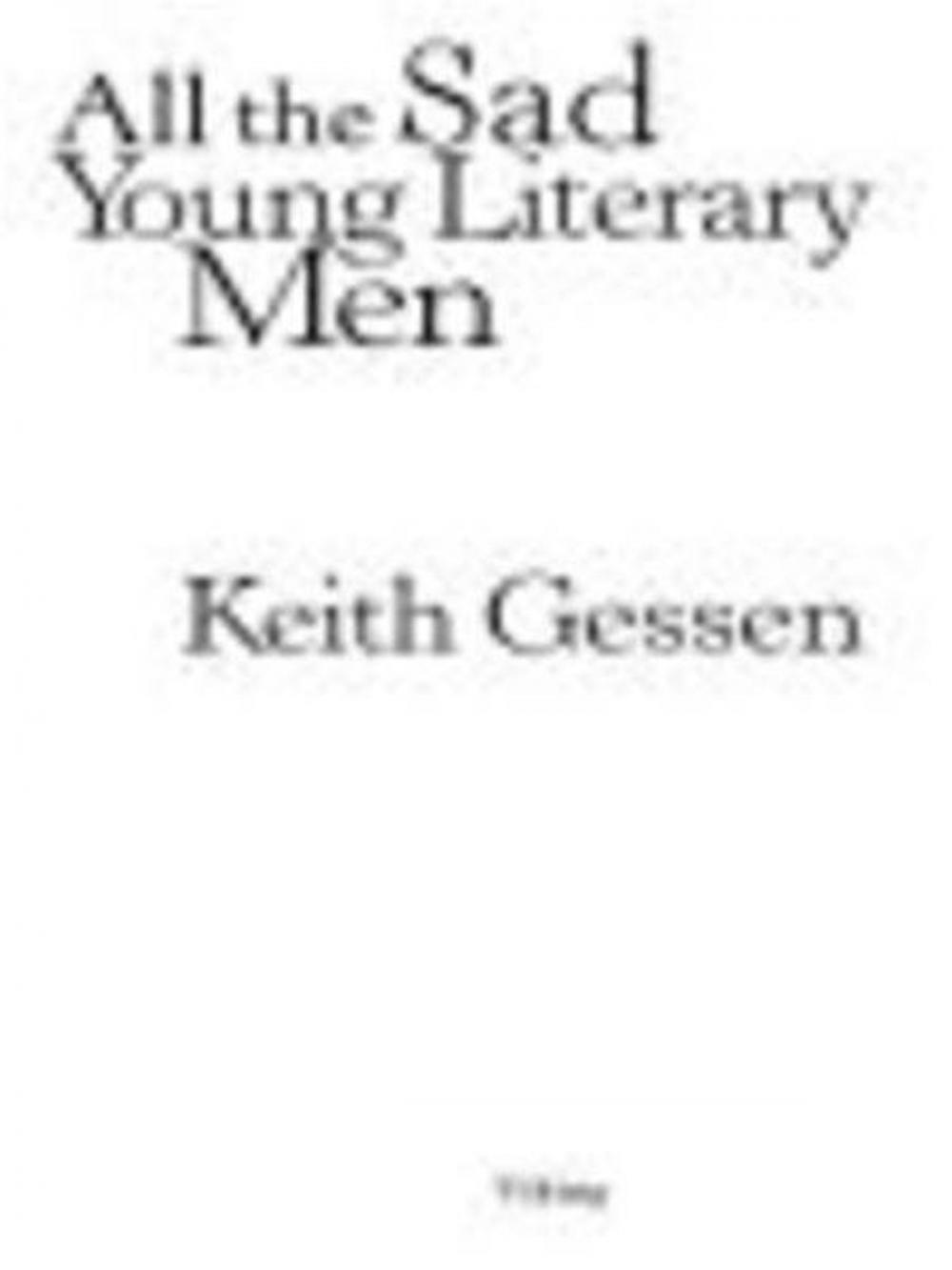 Big bigCover of All the Sad Young Literary Men