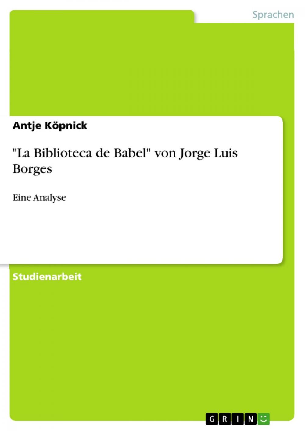 Big bigCover of 'La Biblioteca de Babel' von Jorge Luis Borges