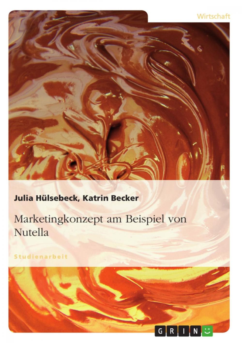 Big bigCover of Marketingkonzept am Beispiel von Nutella