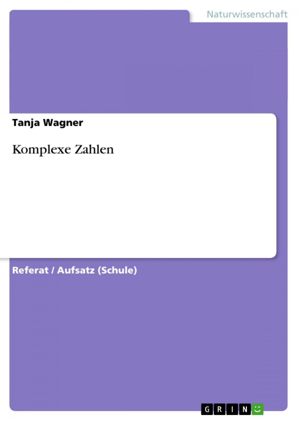 Big bigCover of Komplexe Zahlen