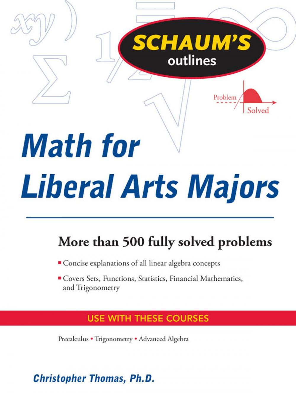 Big bigCover of Schaum's Outline of Mathematics for Liberal Arts Majors