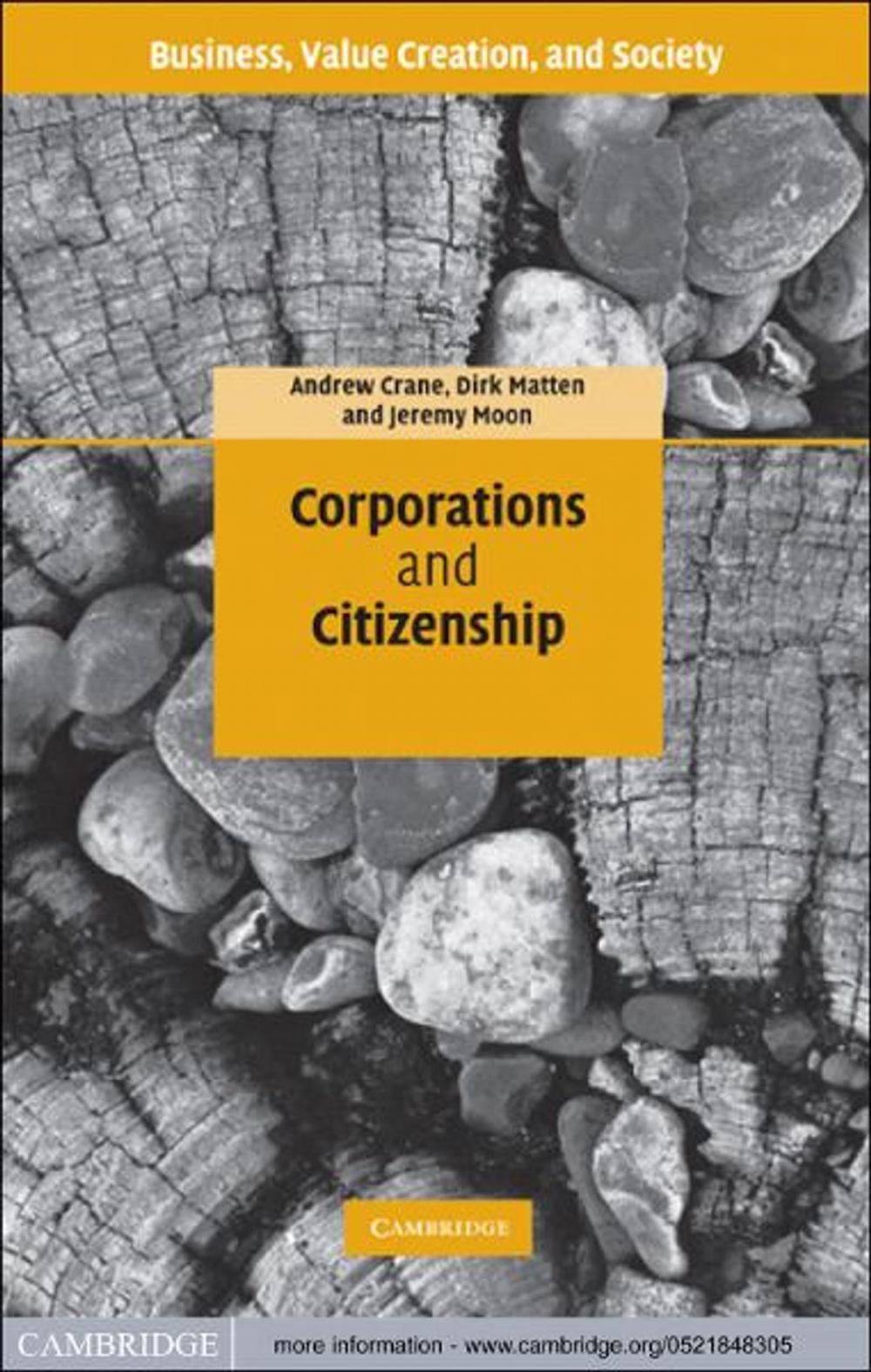 Big bigCover of Corporations and Citizenship