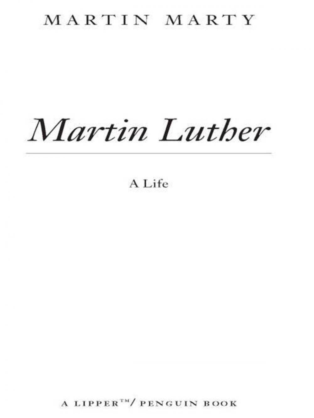 Big bigCover of Martin Luther