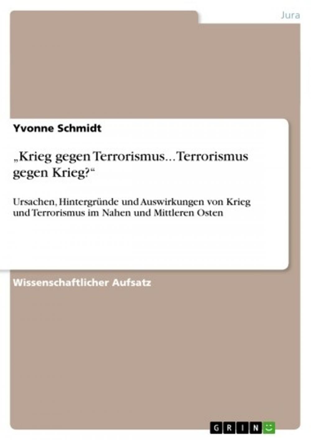 Big bigCover of 'Krieg gegen Terrorismus... Terrorismus gegen Krieg?'