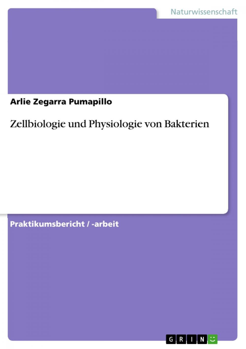 Big bigCover of Zellbiologie und Physiologie von Bakterien