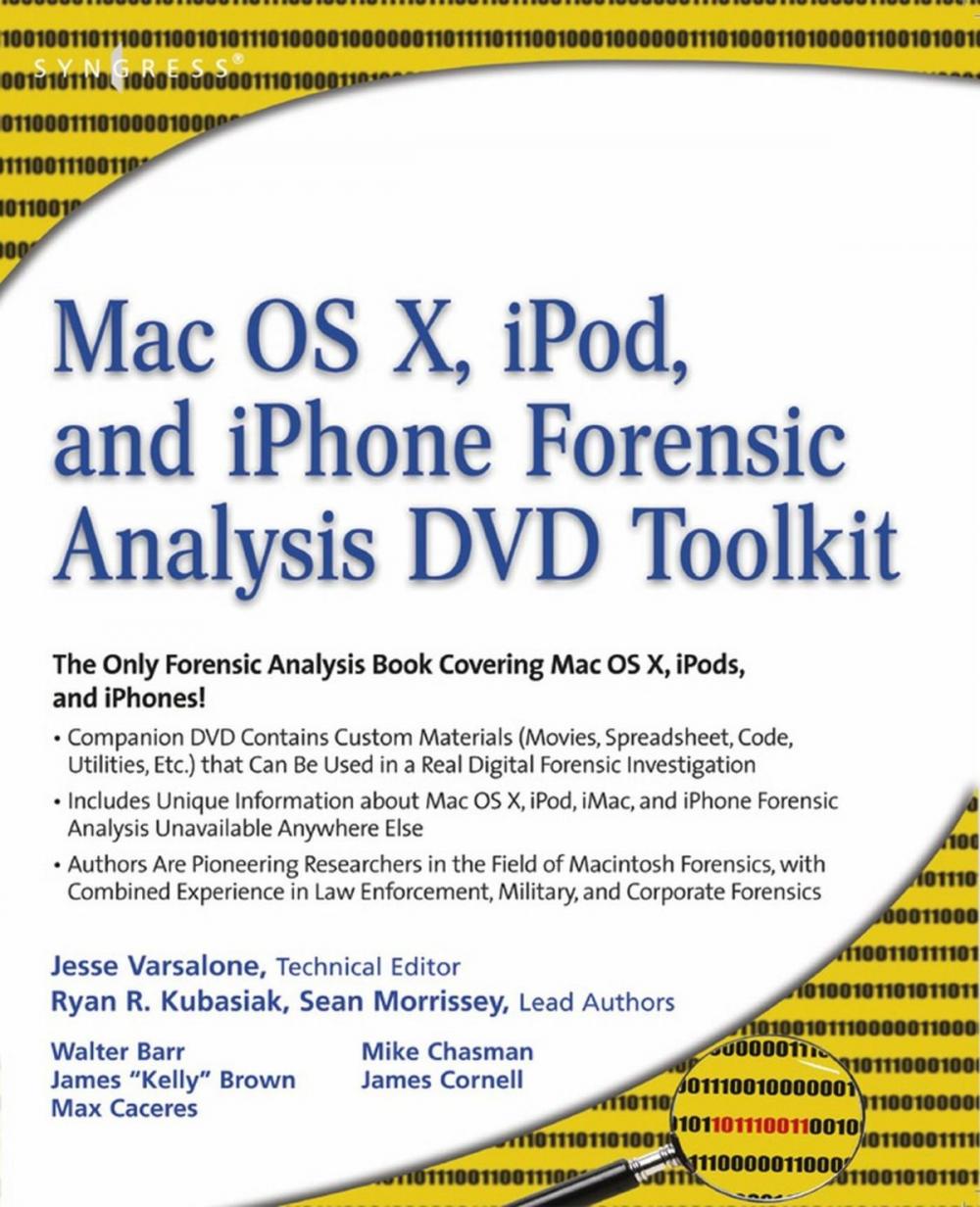 Big bigCover of Mac OS X, iPod, and iPhone Forensic Analysis DVD Toolkit