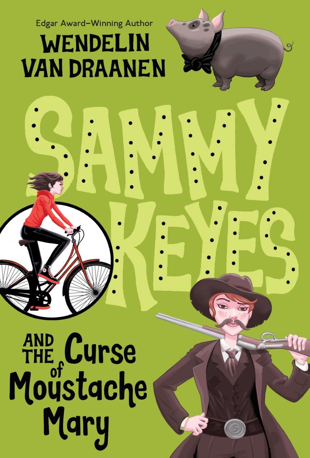 Big bigCover of Sammy Keyes and the Curse of Moustache Mary