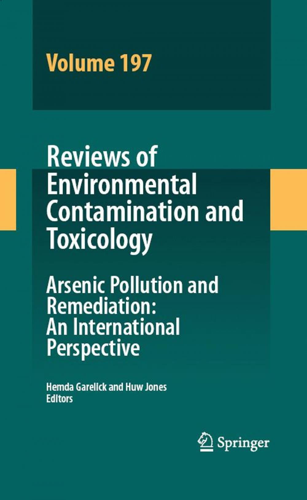 Big bigCover of Reviews of Environmental Contamination Volume 197