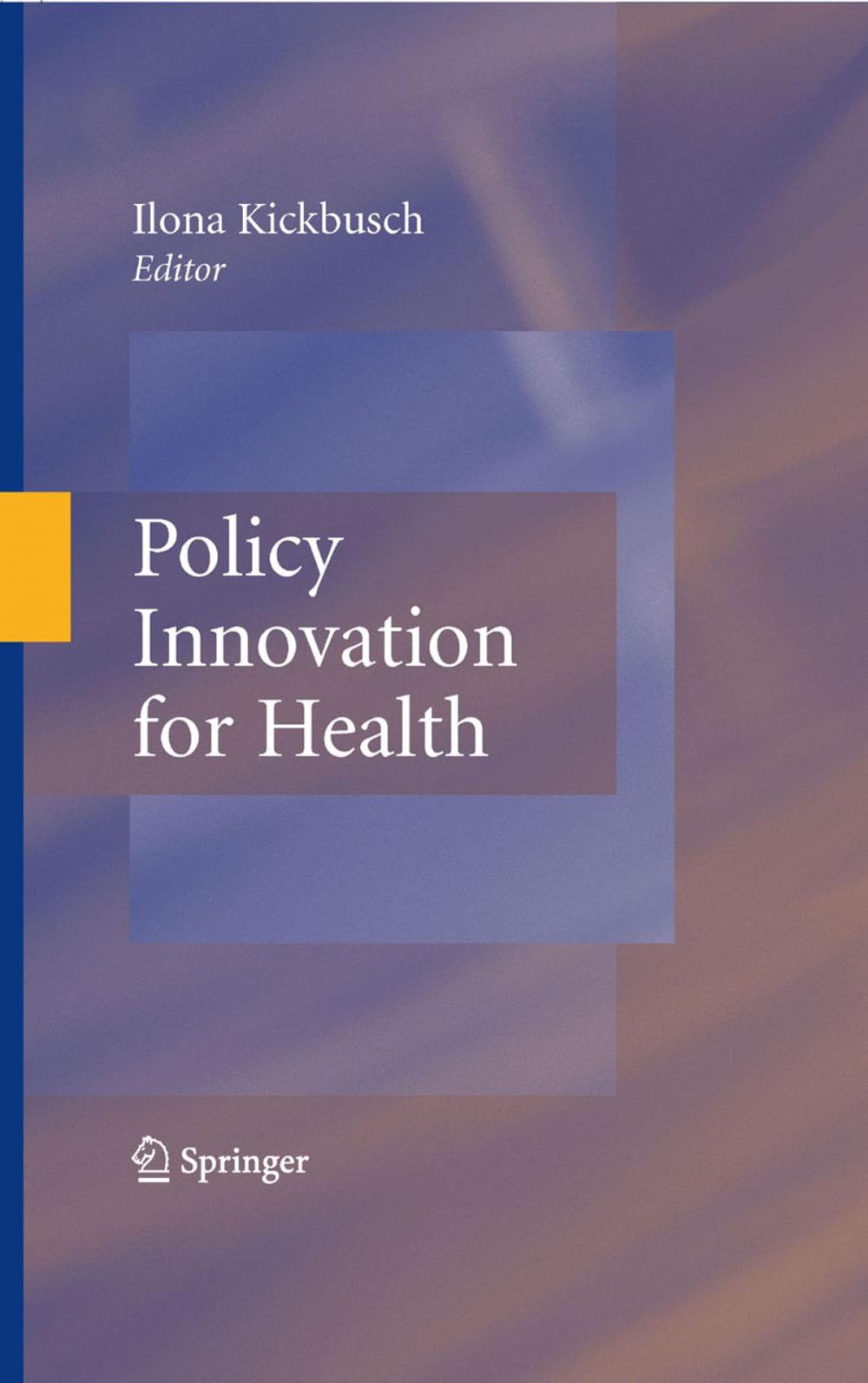 Big bigCover of Policy Innovation for Health