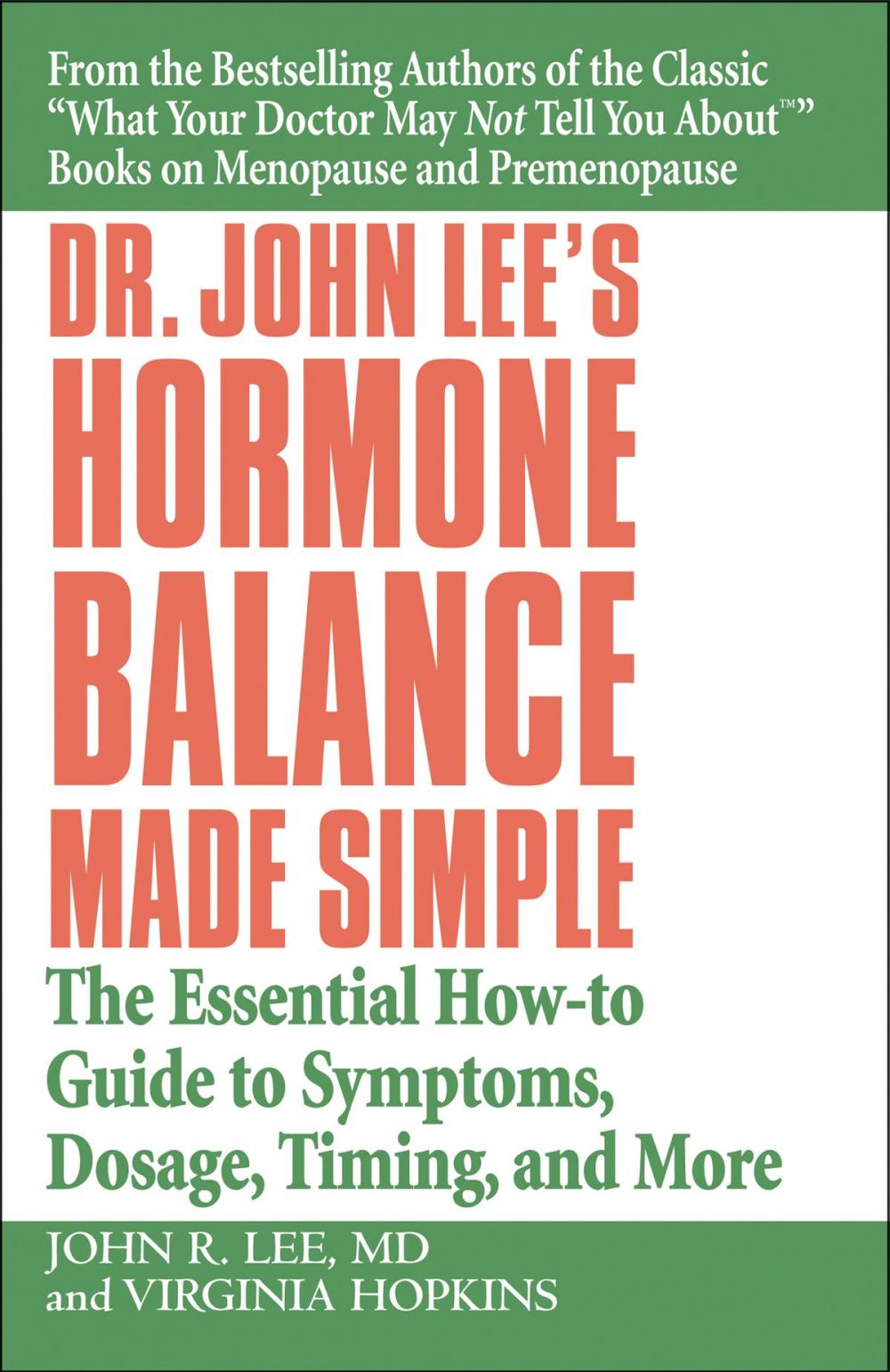 Big bigCover of Dr. John Lee's Hormone Balance Made Simple