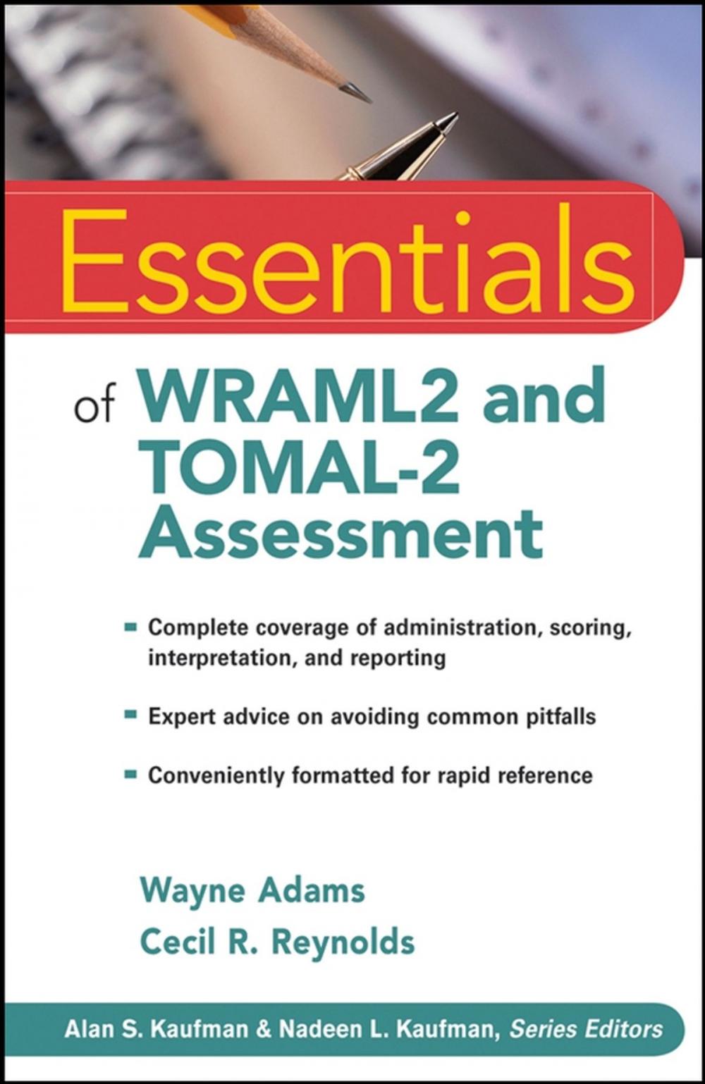 Big bigCover of Essentials of WRAML2 and TOMAL-2 Assessment