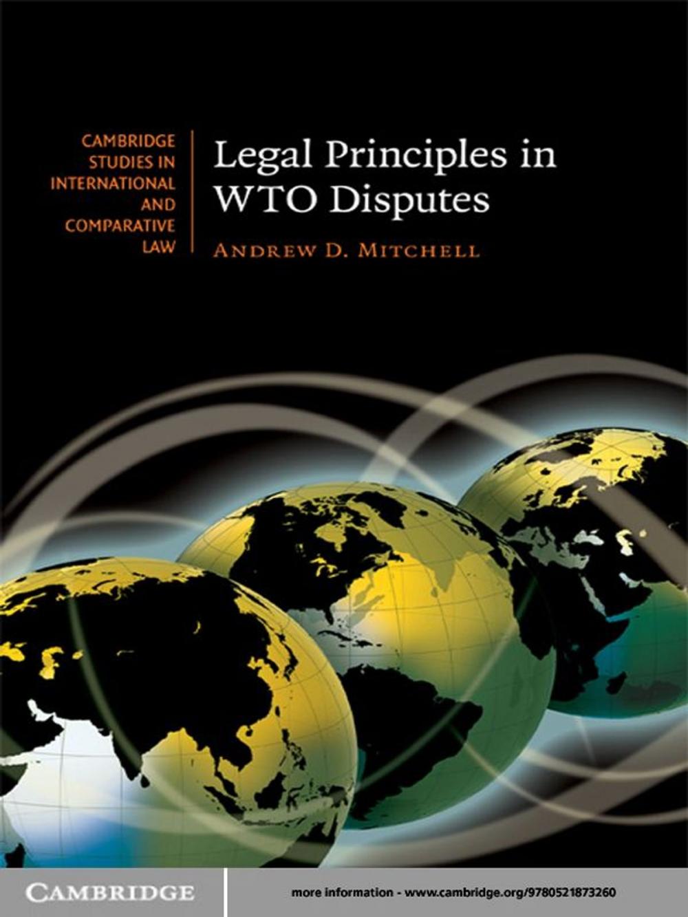Big bigCover of Legal Principles in WTO Disputes