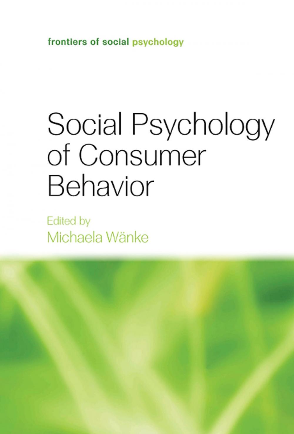 Big bigCover of Social Psychology of Consumer Behavior