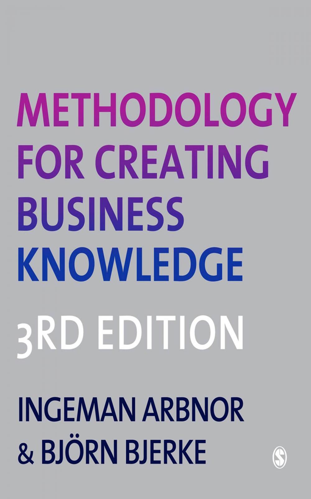 Big bigCover of Methodology for Creating Business Knowledge