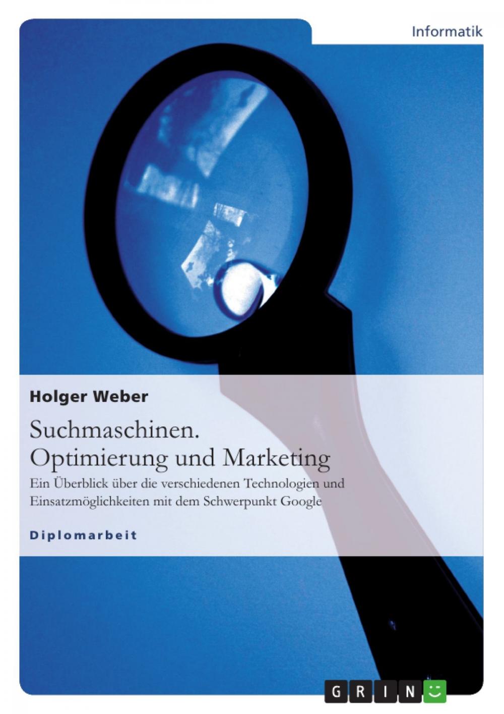 Big bigCover of Suchmaschinen. Optimierung und Marketing