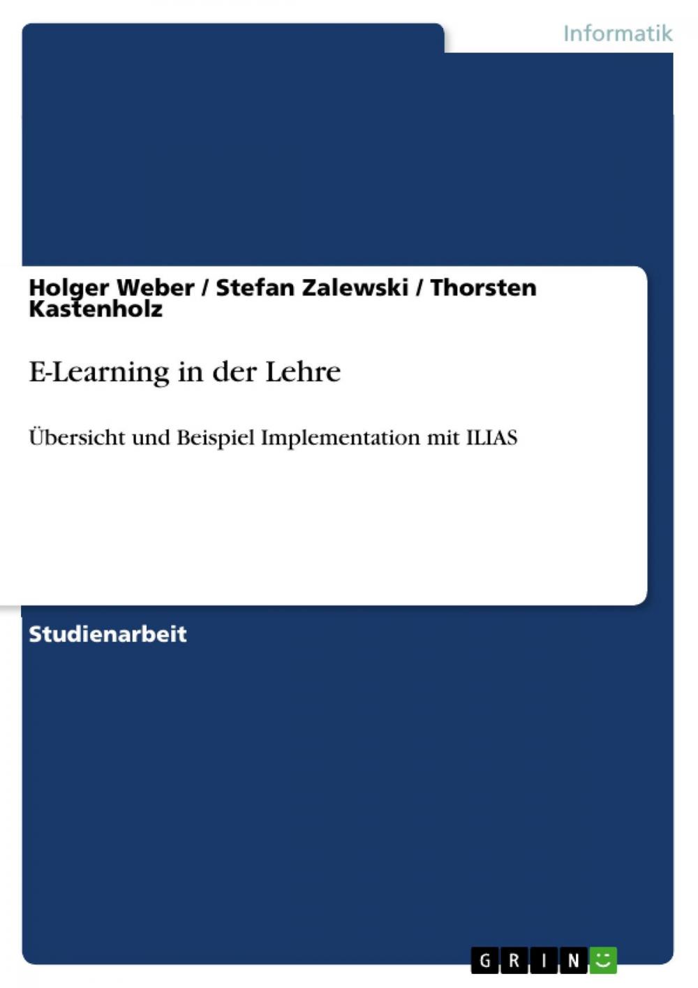 Big bigCover of E-Learning in der Lehre