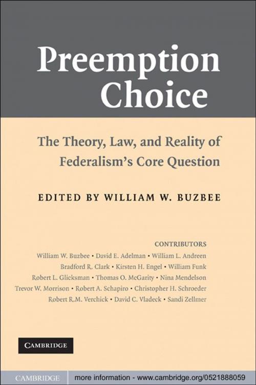 Cover of the book Preemption Choice by , Cambridge University Press