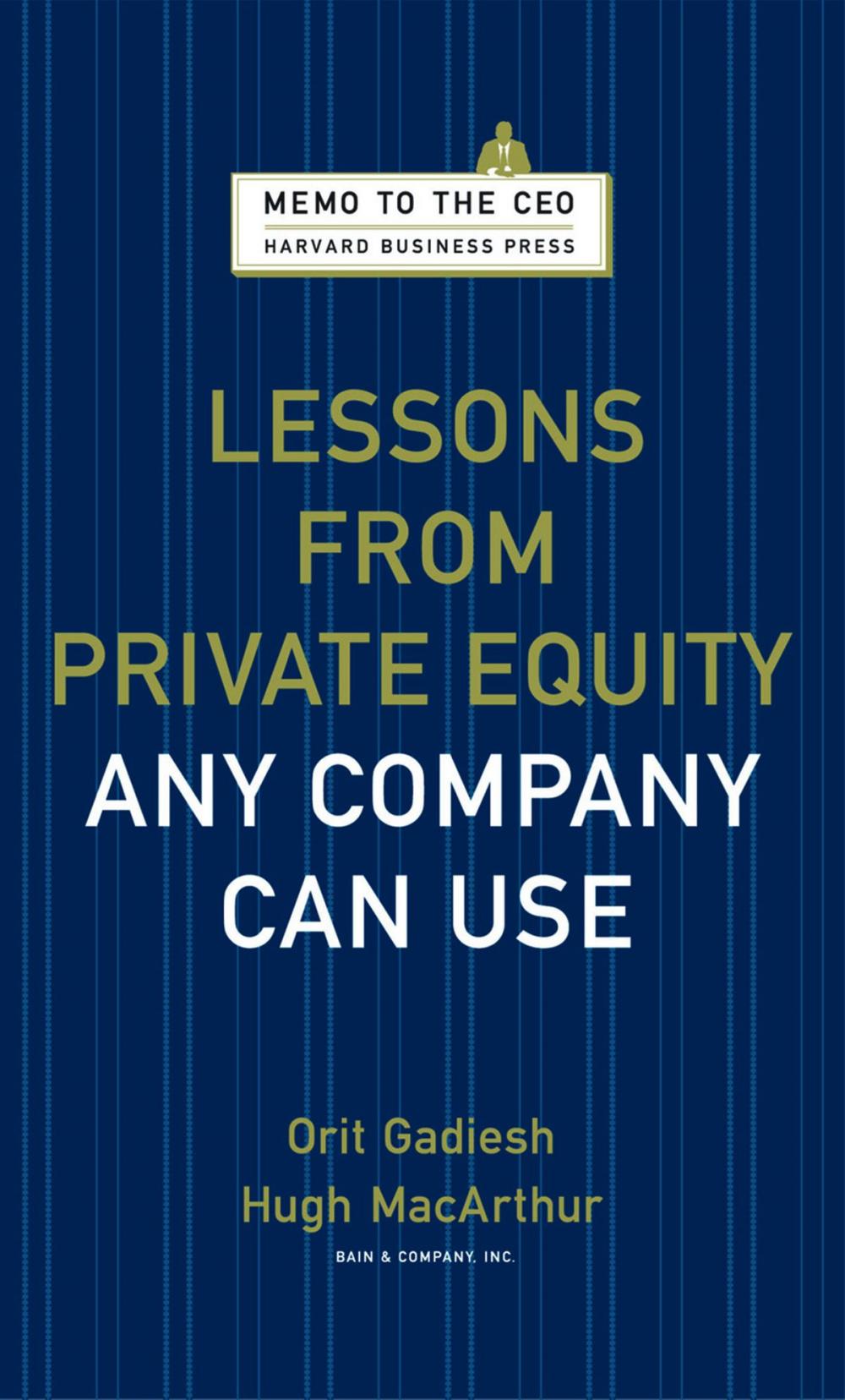 Big bigCover of Lessons from Private Equity Any Company Can Use