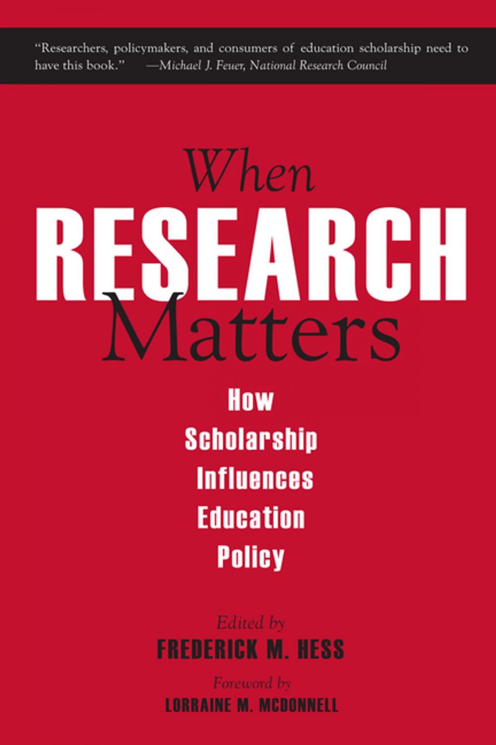 Big bigCover of When Research Matters